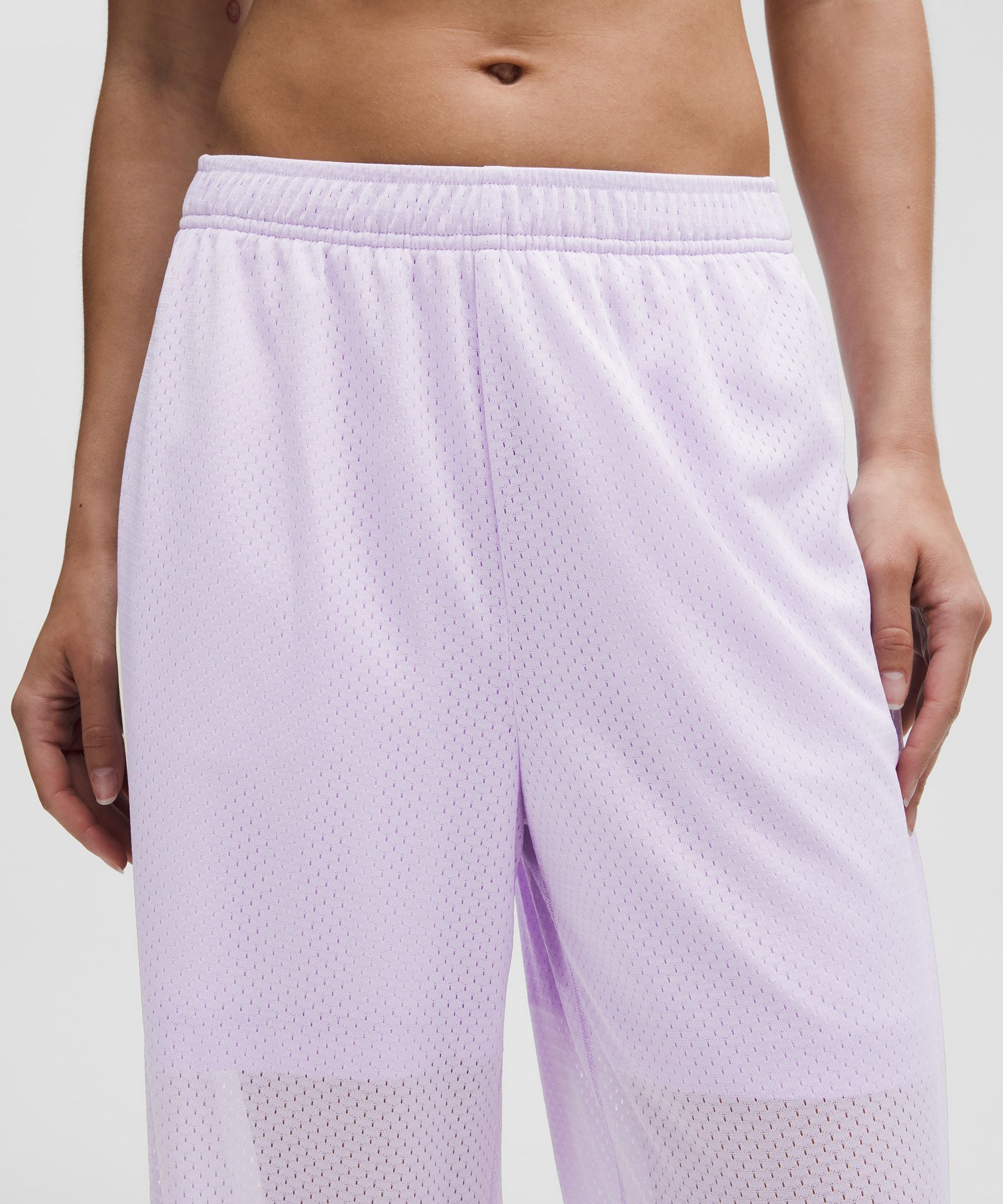 Mesh High-Rise Wide-Leg Training Pant