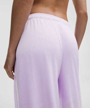 Mesh High-Rise Wide-Leg Training Pant