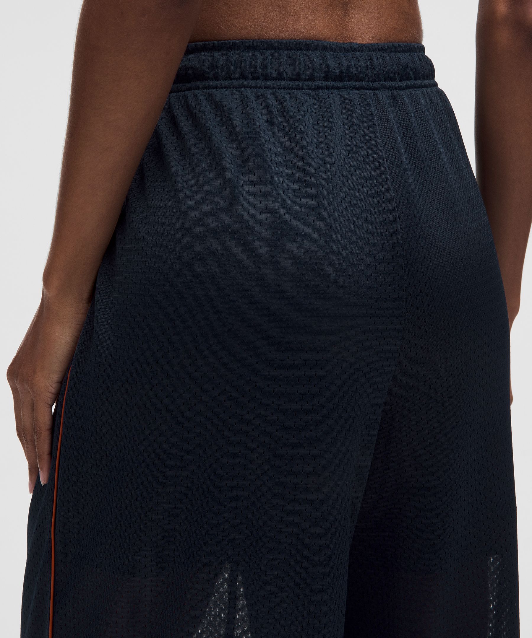 Mesh High-Rise Wide-Leg Training Pant