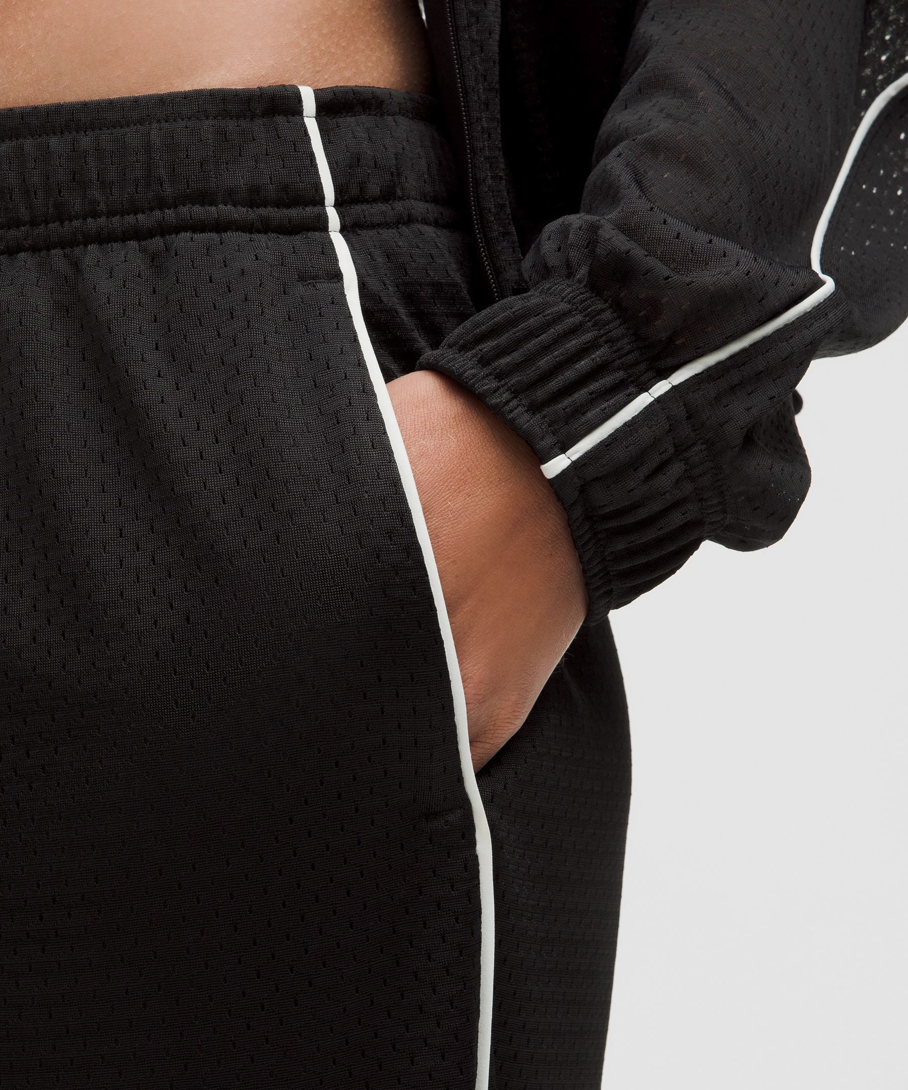 Mesh High-Rise Wide-Leg Training Pant