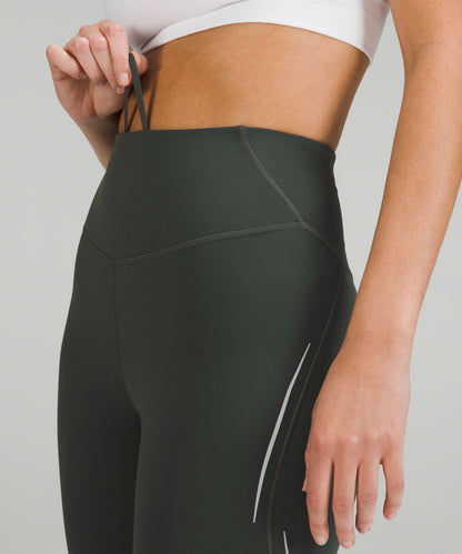 Base Pace High-Rise Reflective Short 8"