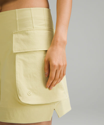 Relaxed-Fit Super-High-Rise Cargo Short 4"