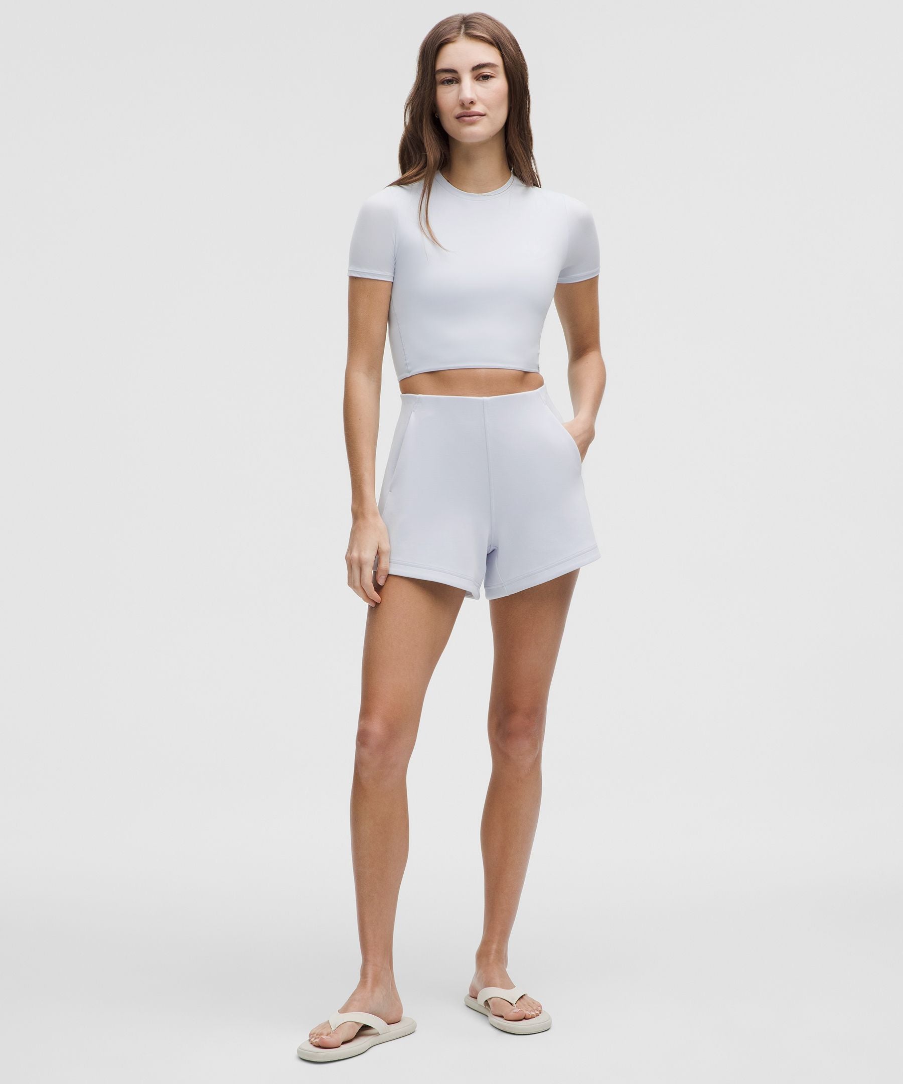 Softstreme Kick-Flare Mid-Rise Short 4"