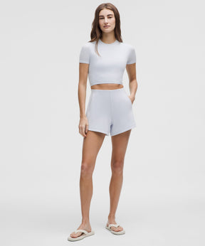 Softstreme Kick-Flare Mid-Rise Short 4"