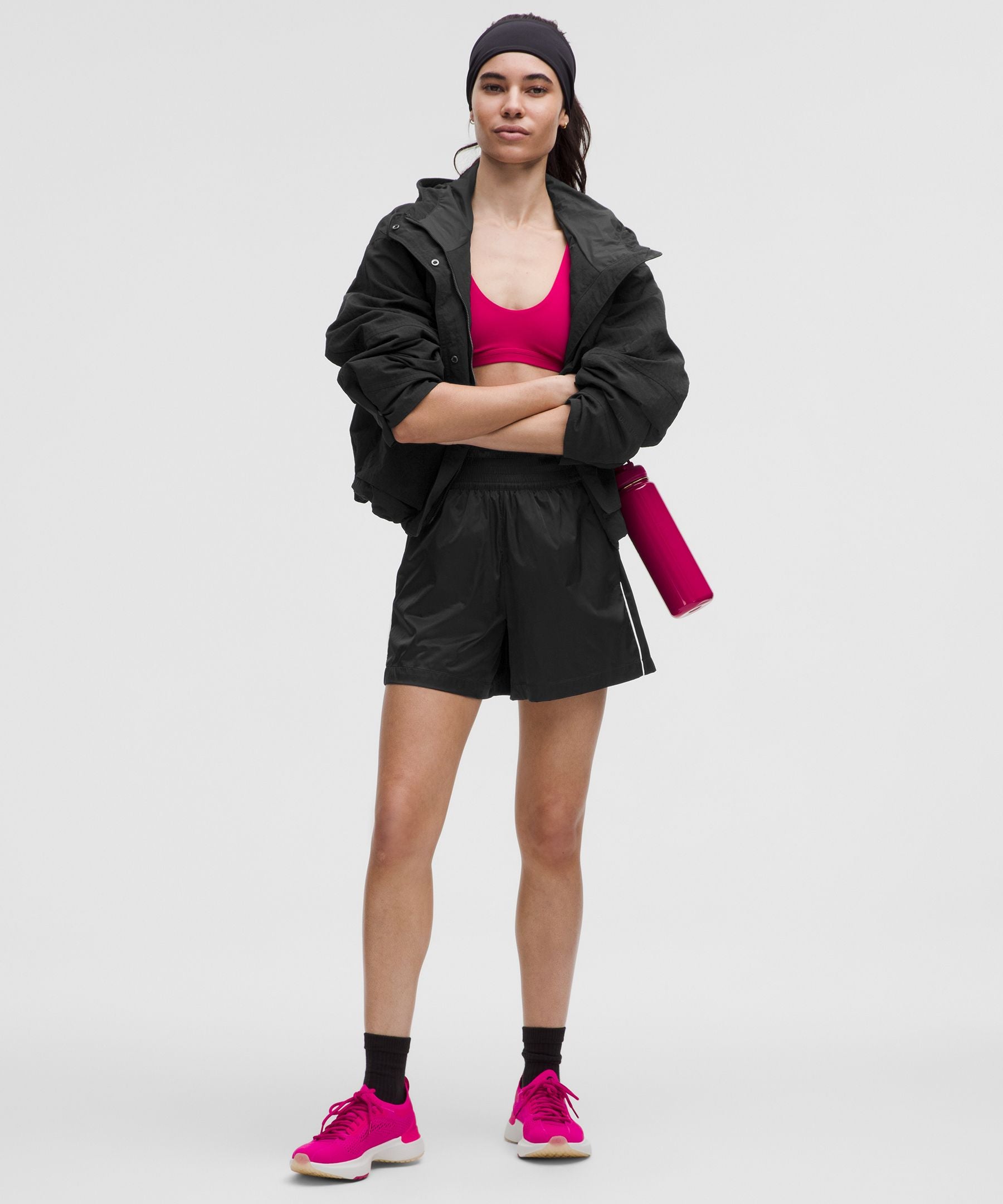 Stretch Satin Nylon Super-High-Rise Short 5"