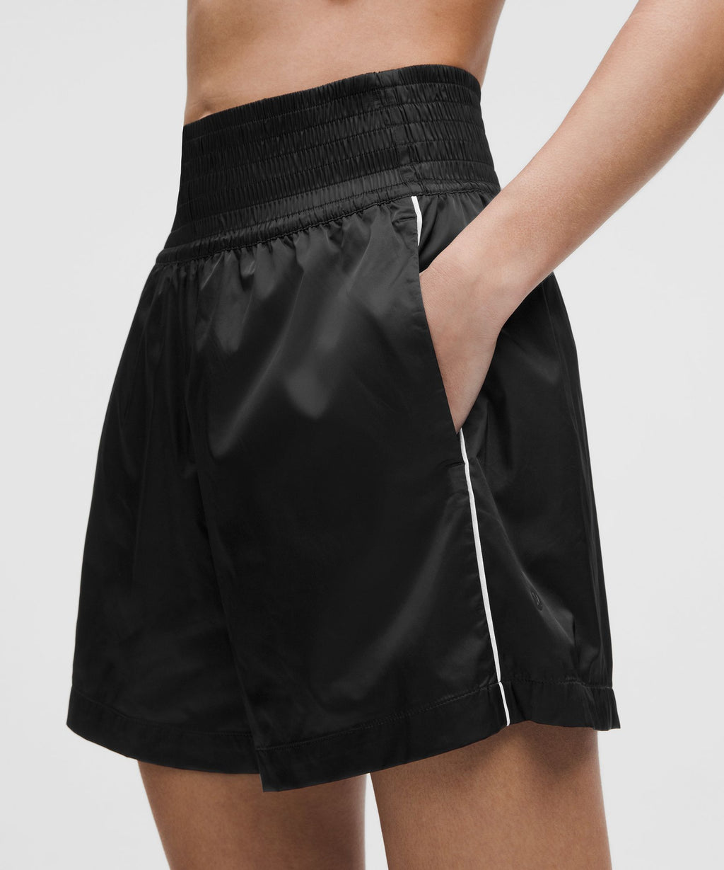 Stretch Satin Nylon Super-High-Rise Short 5"