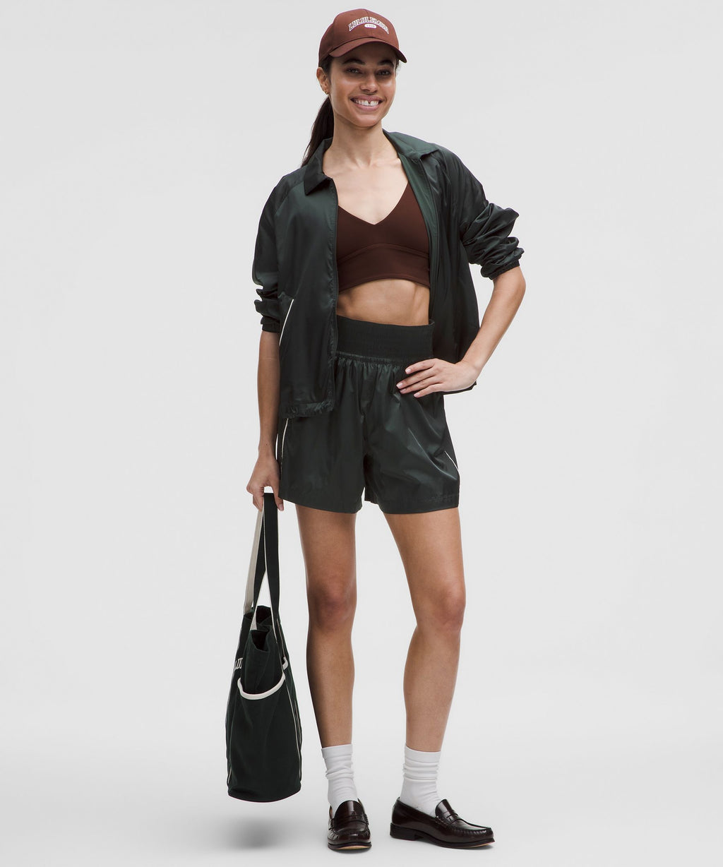 Stretch Satin Nylon Super-High-Rise Short 5"