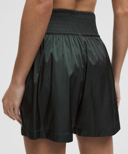 Stretch Satin Nylon Super-High-Rise Short 5"