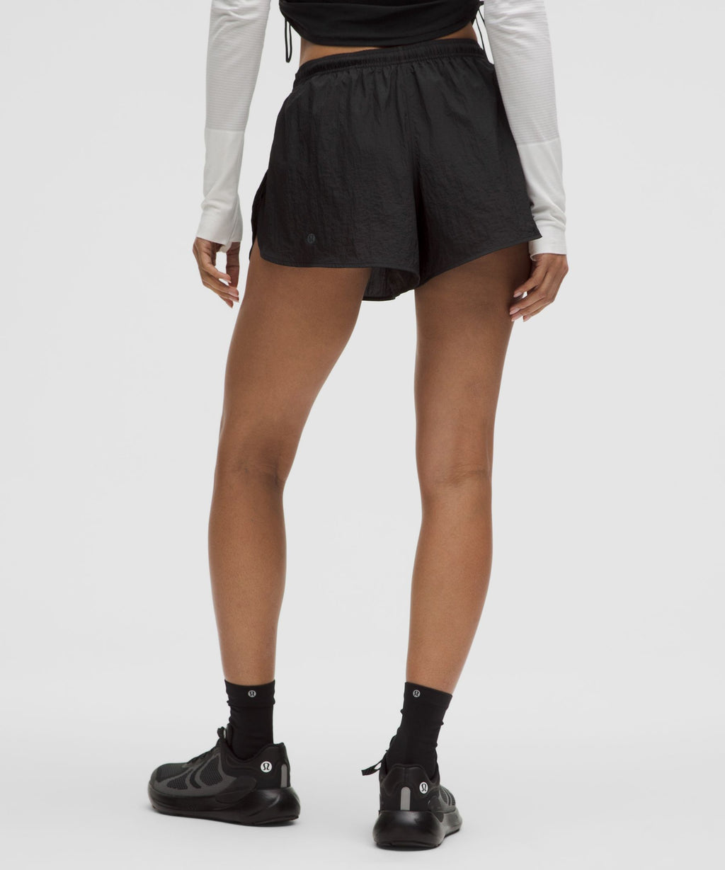 Dolphin-Hem Mid-Rise Running Short 3"