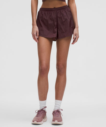 Dolphin-Hem Mid-Rise Running Short 3"