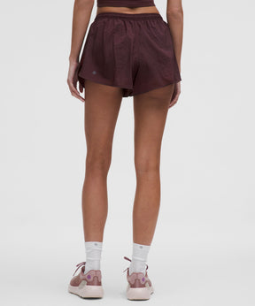 Dolphin-Hem Mid-Rise Running Short 3"