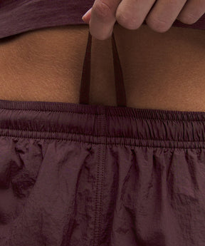 Dolphin-Hem Mid-Rise Running Short 3"