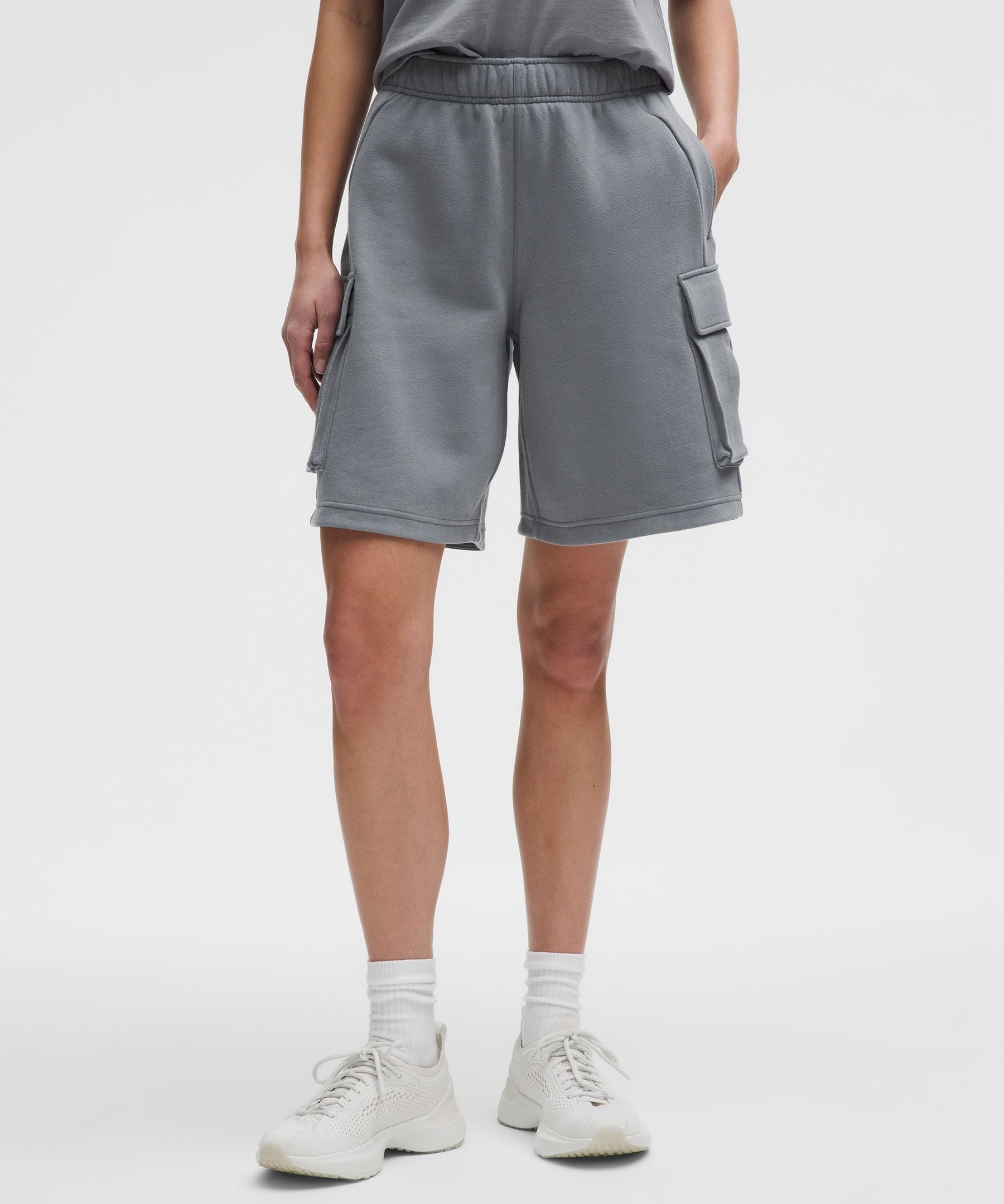 Scuba Mid-Rise Oversized Cargo Short 9"