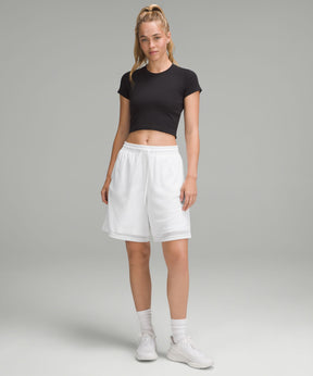 Relaxed-Fit Mesh Training Short 8"