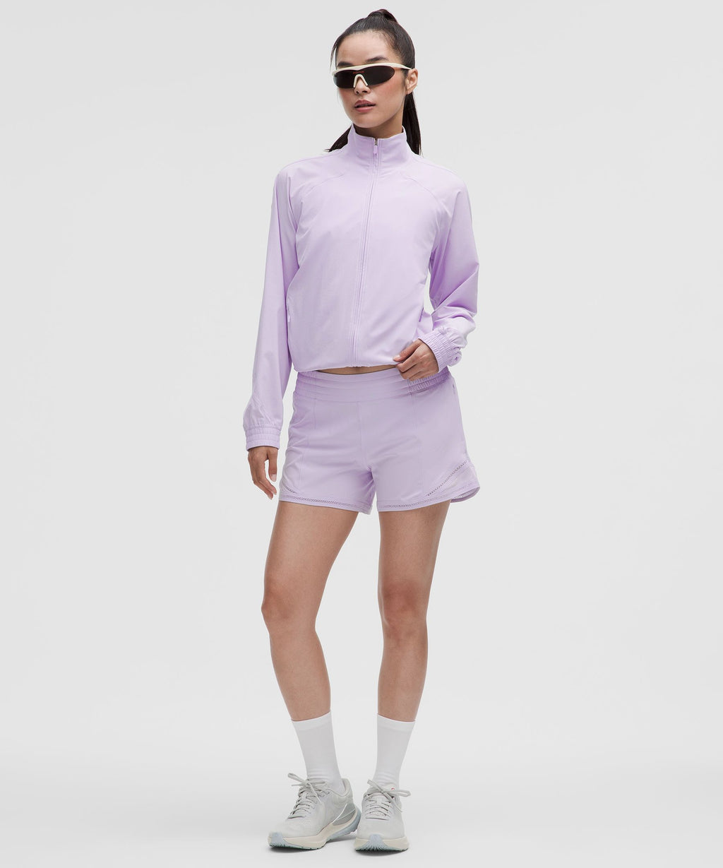 Hotty Hot High-Rise Lined Short 4" *Lace Trim