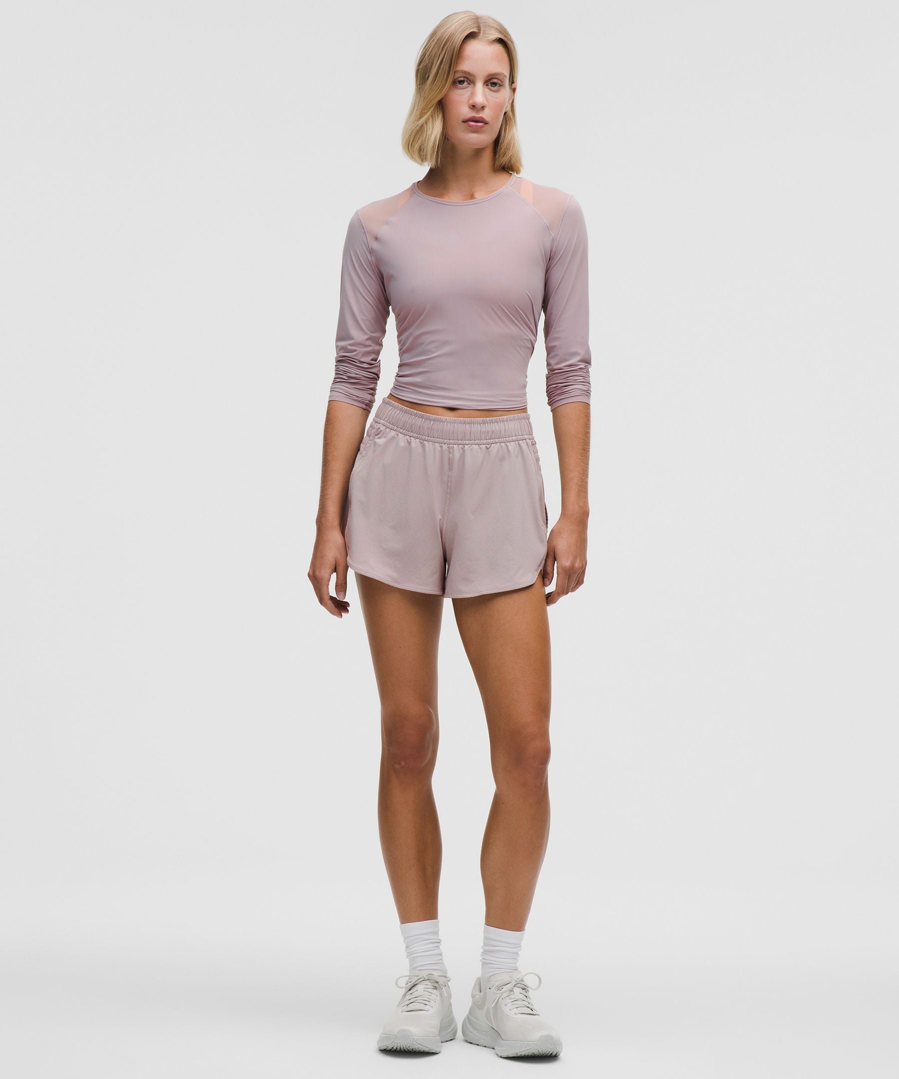 Ruched-Side High-Rise Short 3"