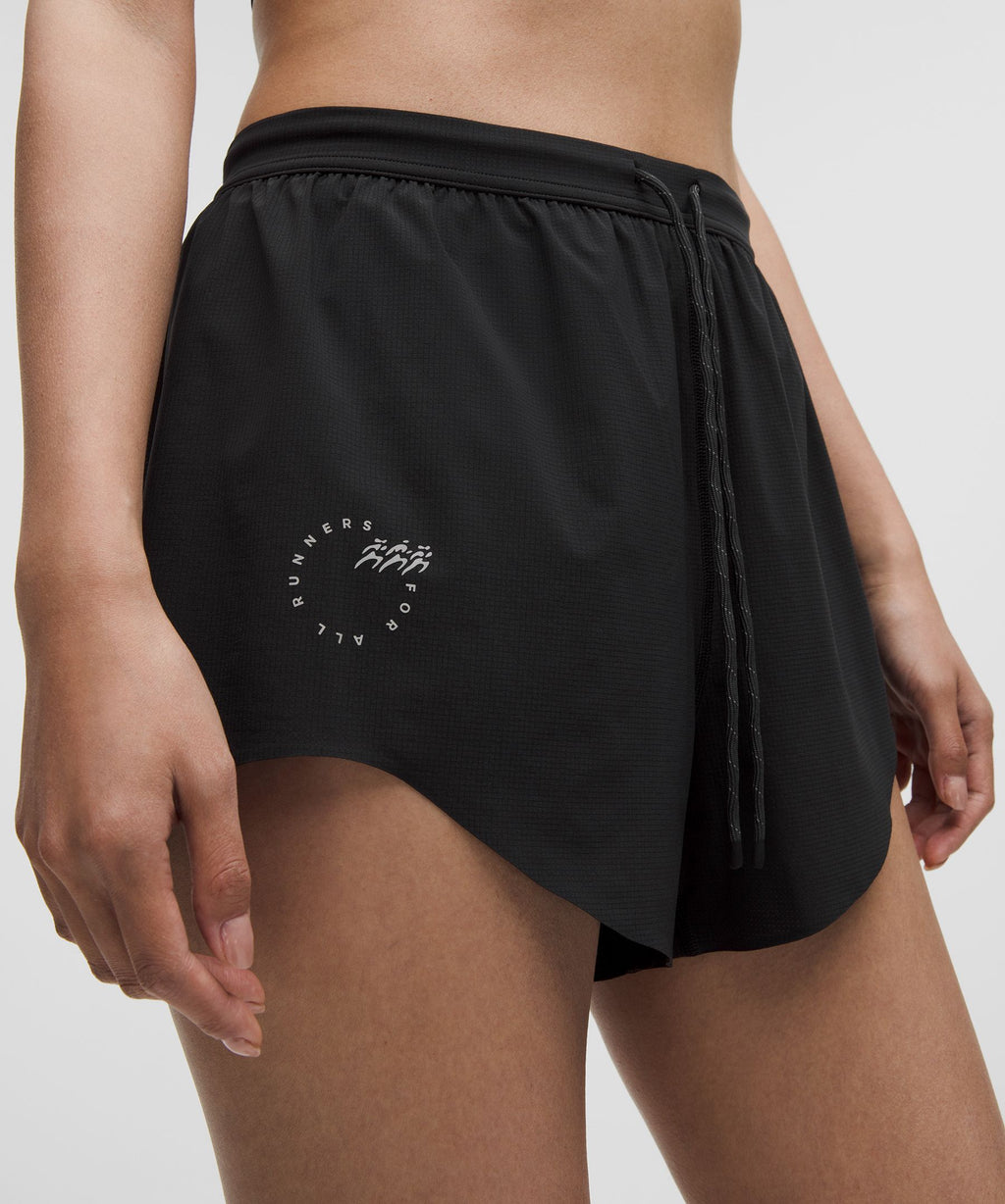 Mile Maker Run Crew Graphic Woven High-Rise Short 3"