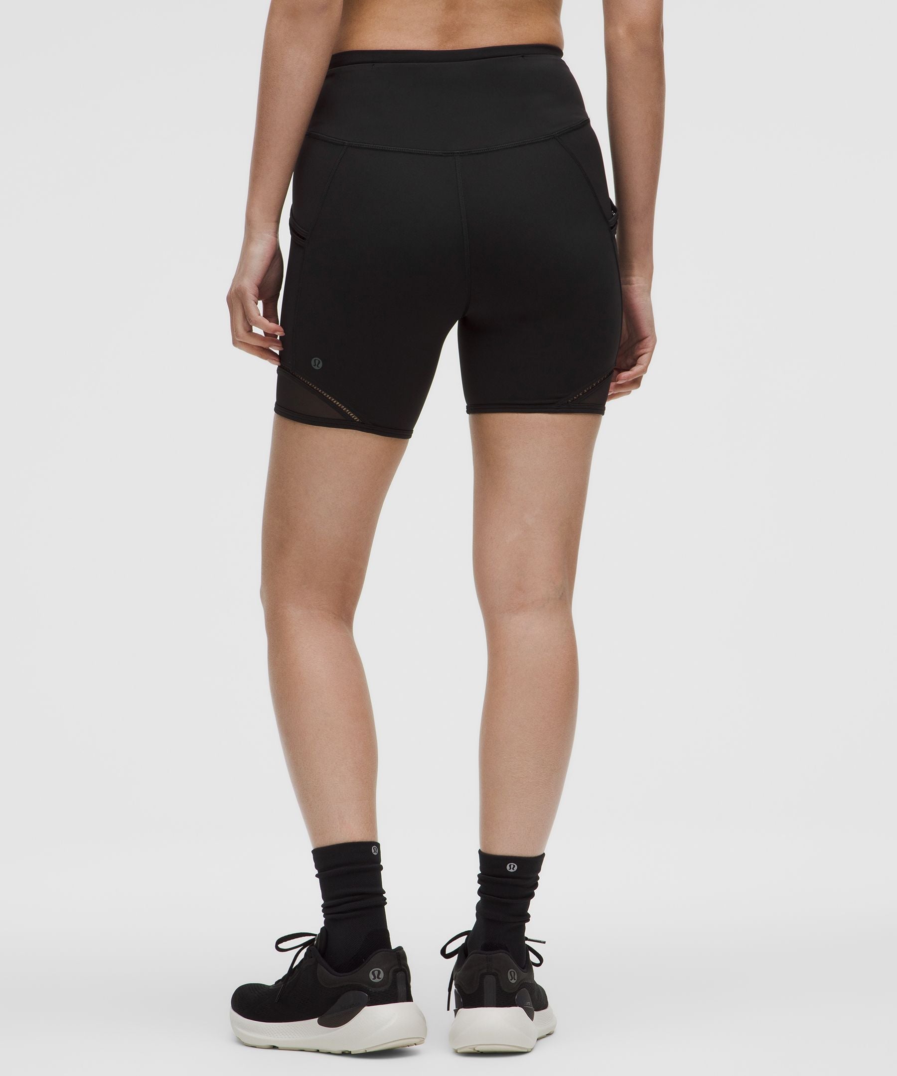 Fast and Free High-Rise Lace Trim Short 6" *5 Pocket