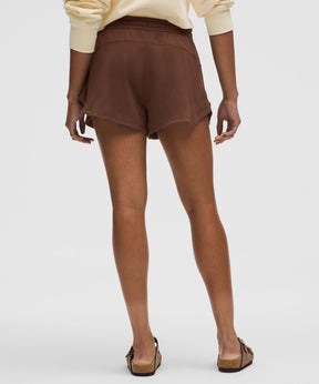 Soft Jersey Mid-Rise Curved-Hem Short 3"