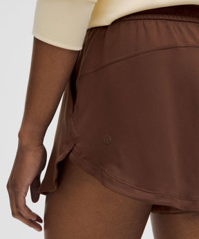 Soft Jersey Mid-Rise Curved-Hem Short 3"