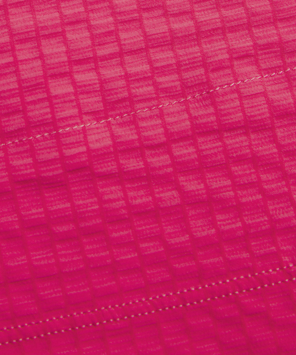 Grid-Texture Relaxed High-Rise Hiking Short 4"