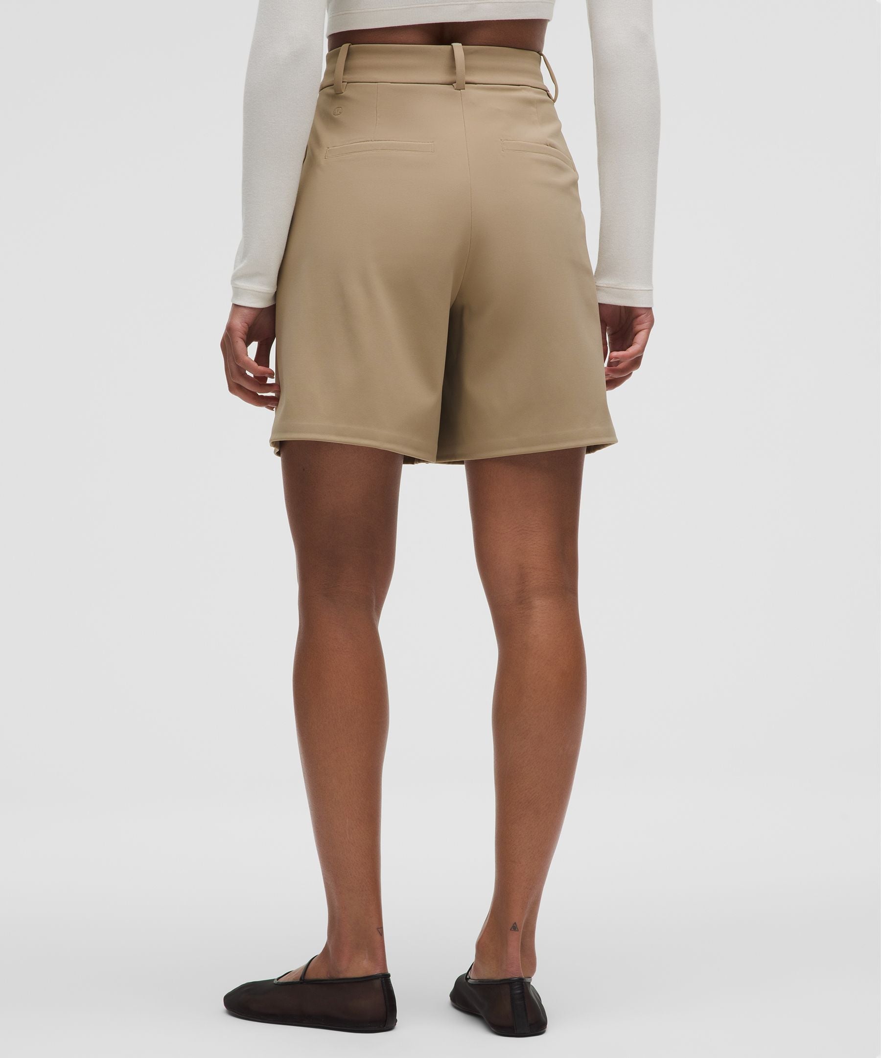 Daydrift Pleated High-Rise Short 7"