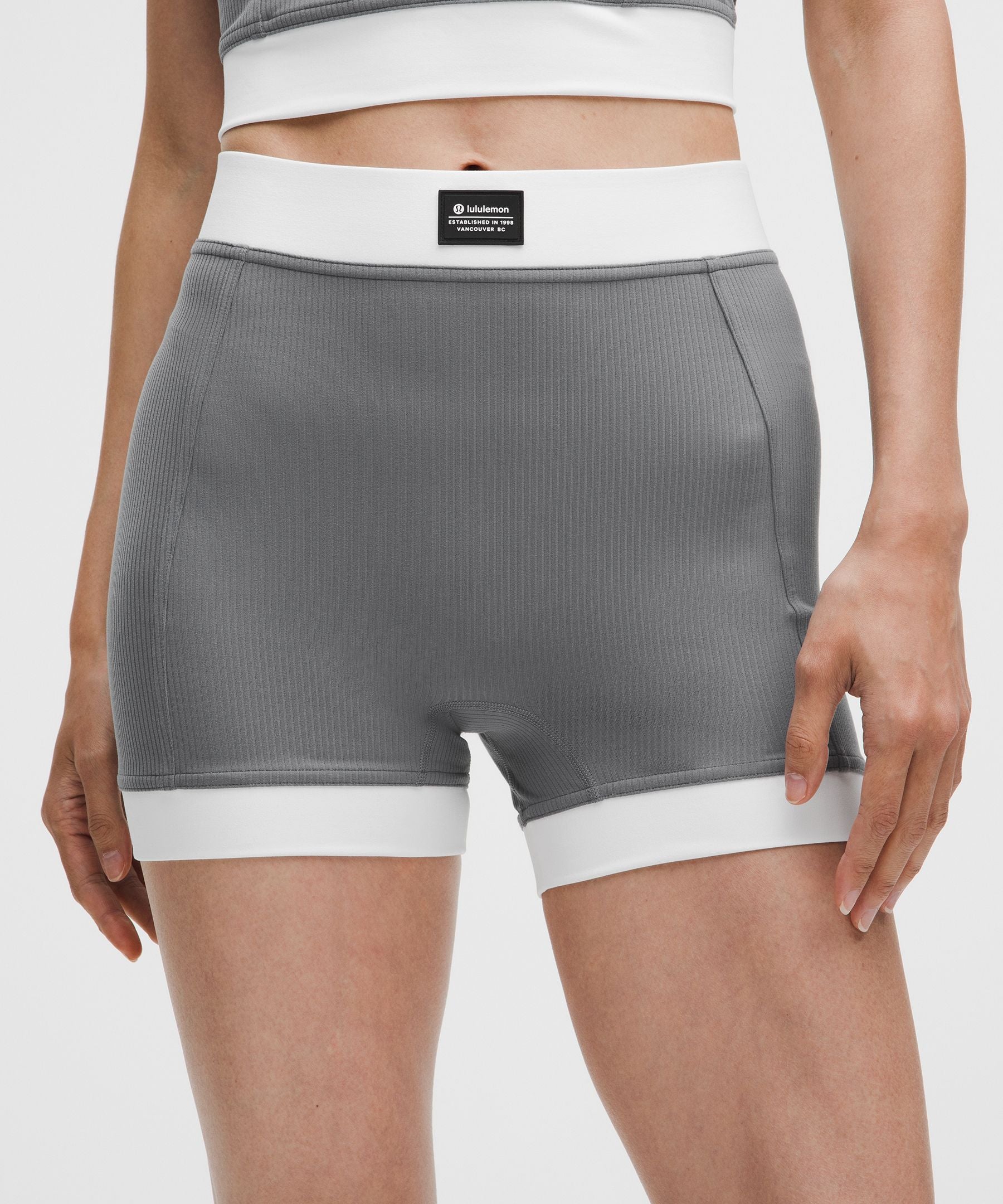 Ribbed Nulu High-Rise Short 3.5"