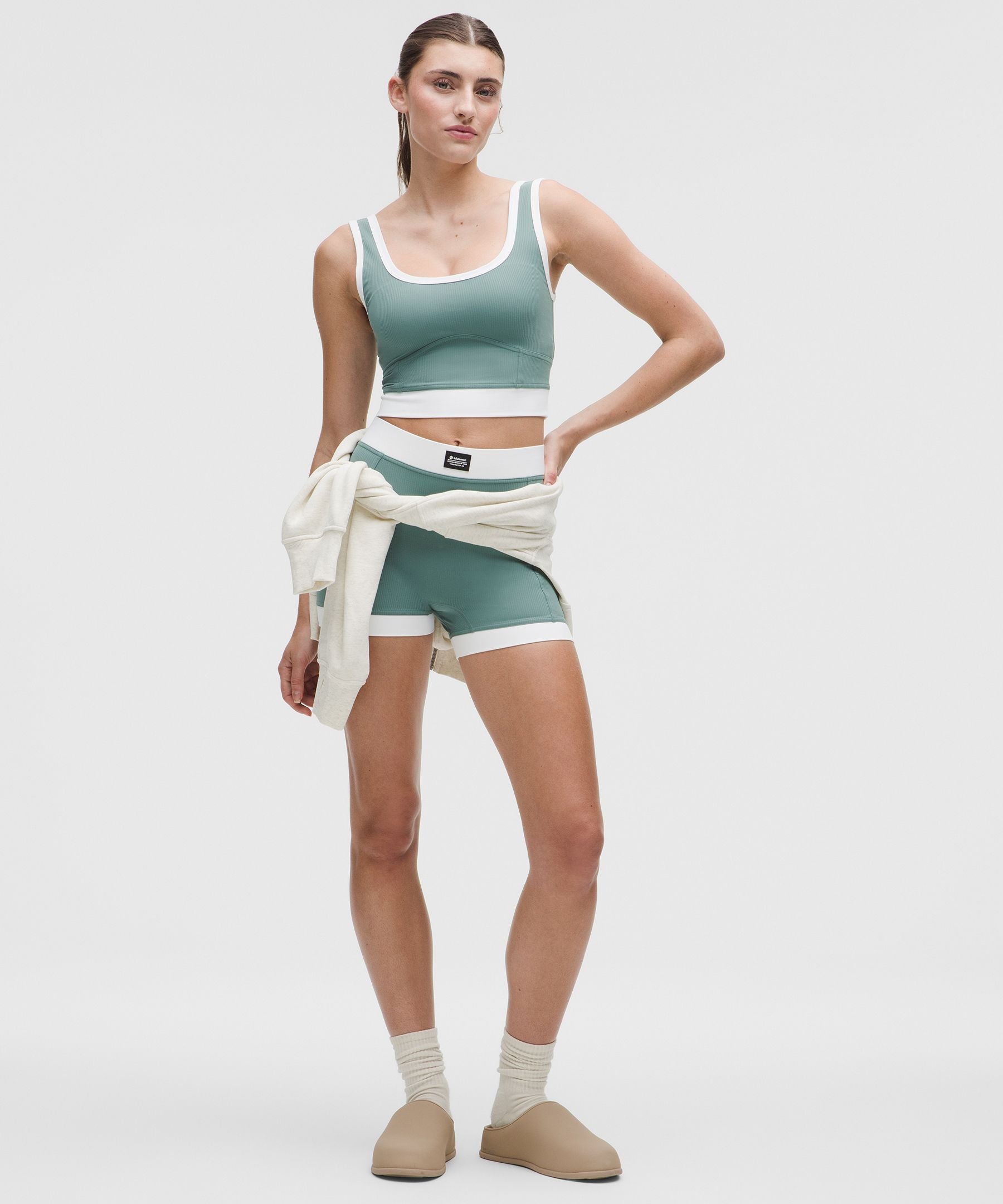 Ribbed Nulu High-Rise Short 3.5"