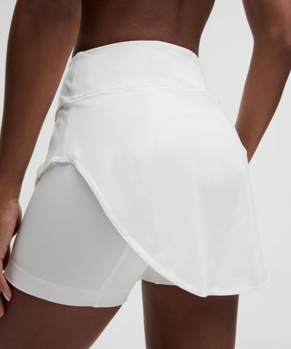 Asymmetrical Layered High-Rise Tennis Skirt