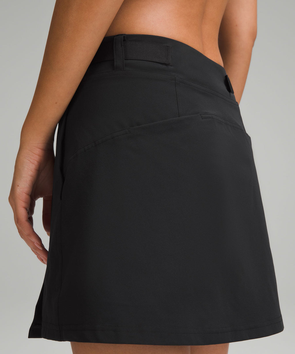 Wrap-Front Mid-Rise Golf Skirt