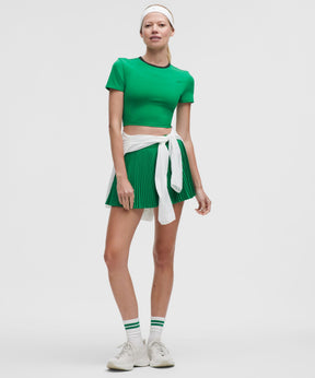 Varsity High-Rise Pleated Tennis Skirt