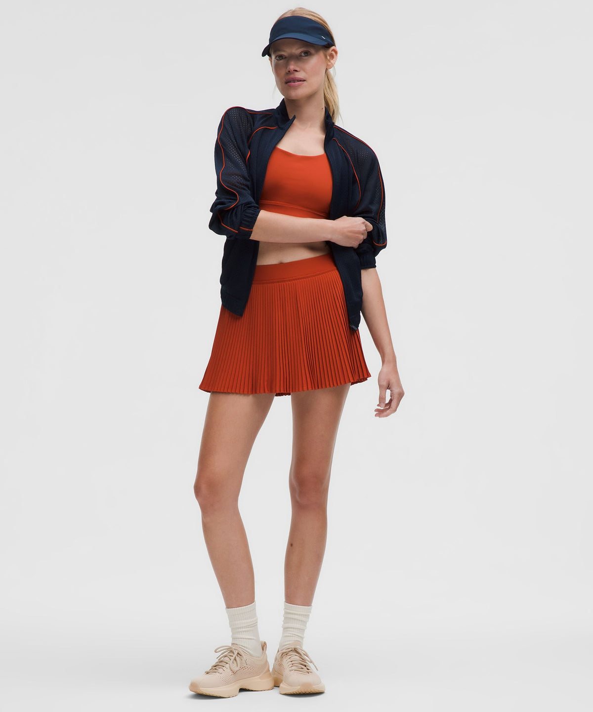 Varsity High-Rise Pleated Tennis Skirt