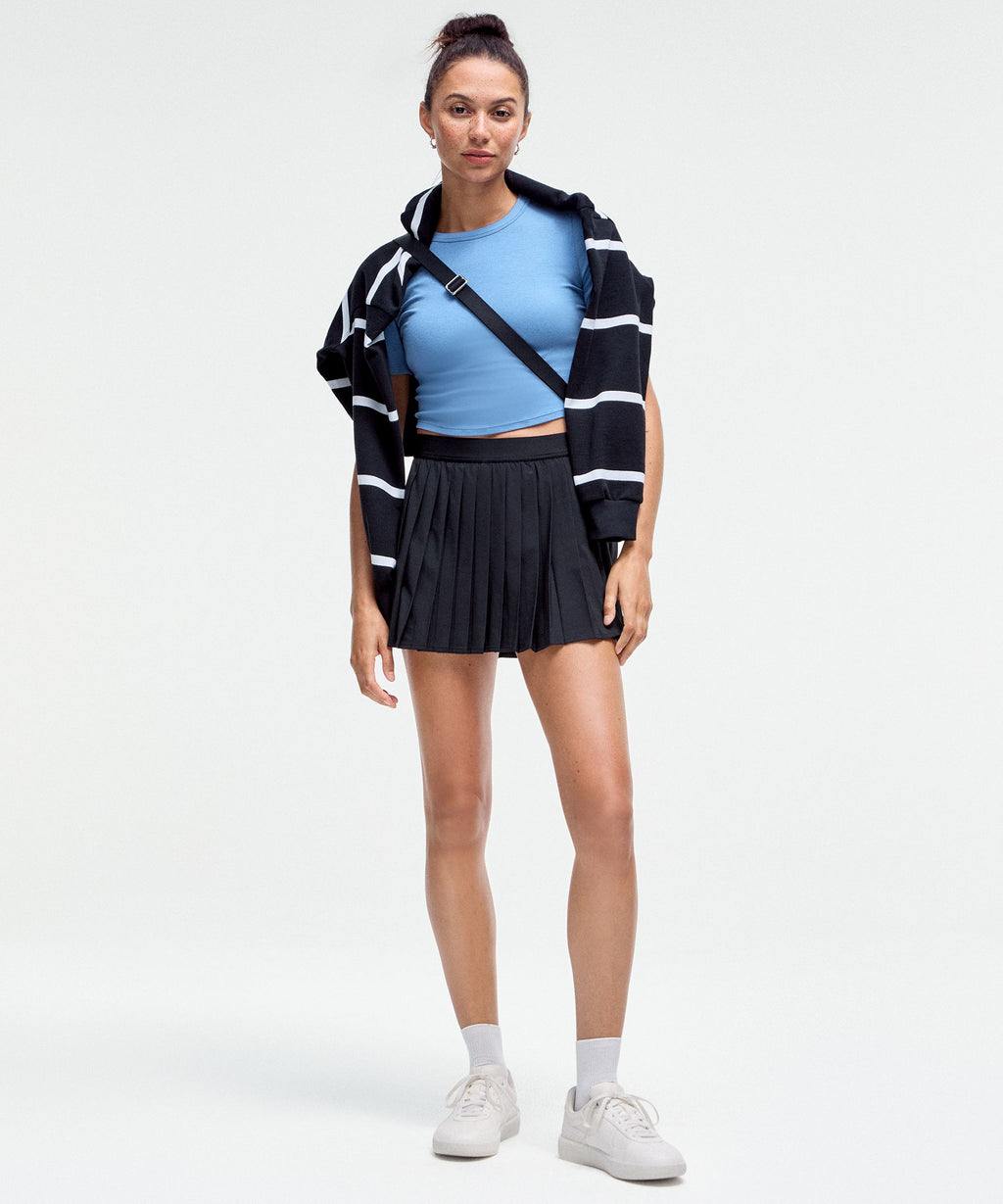 High-Rise Pleated Tennis Skirt