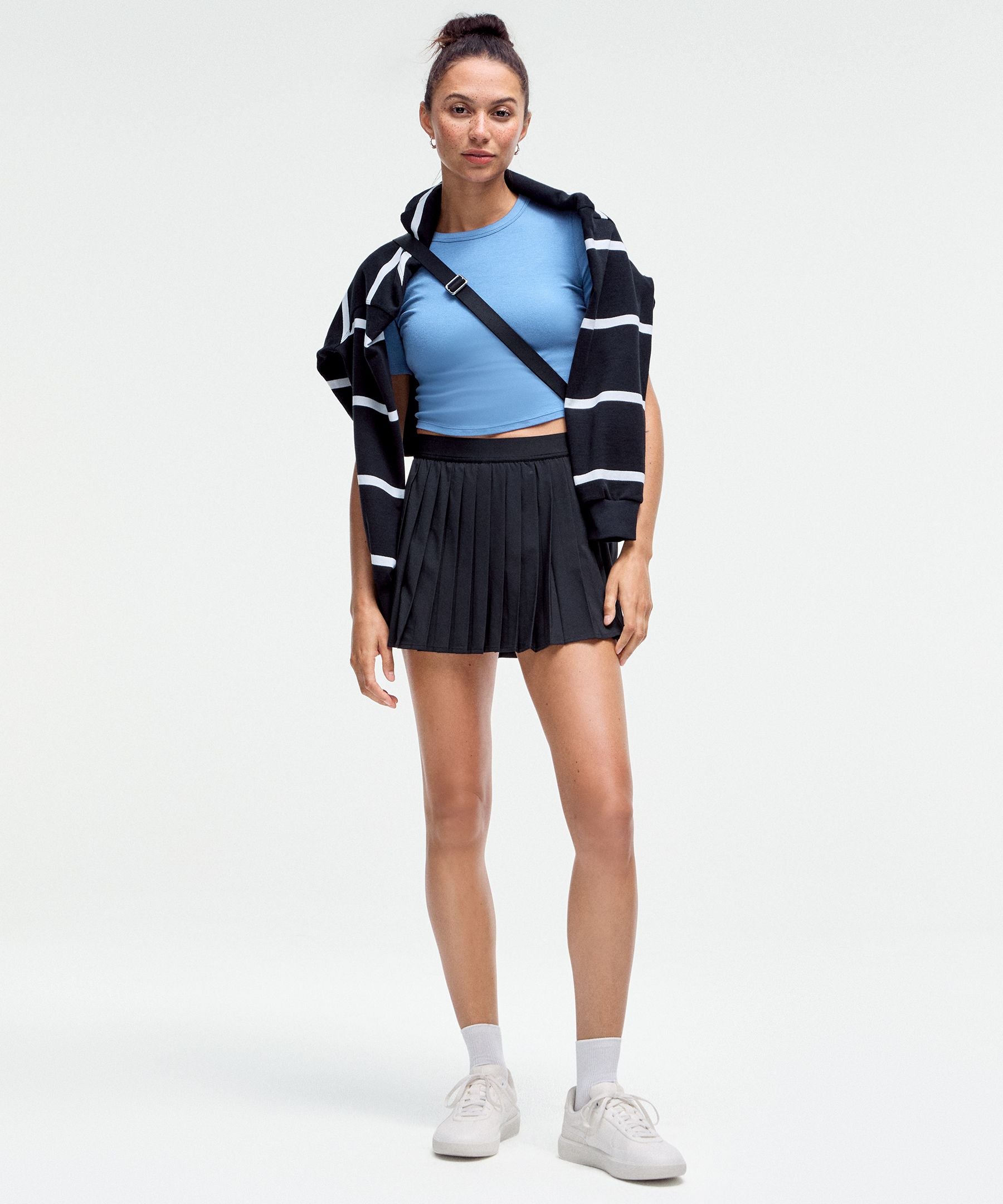High-Rise Pleated Tennis Skirt