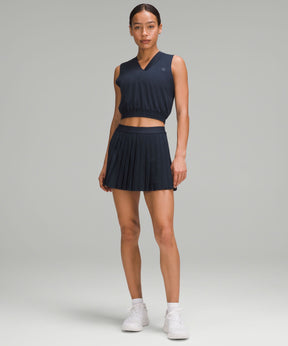 High-Rise Pleated Tennis Skirt