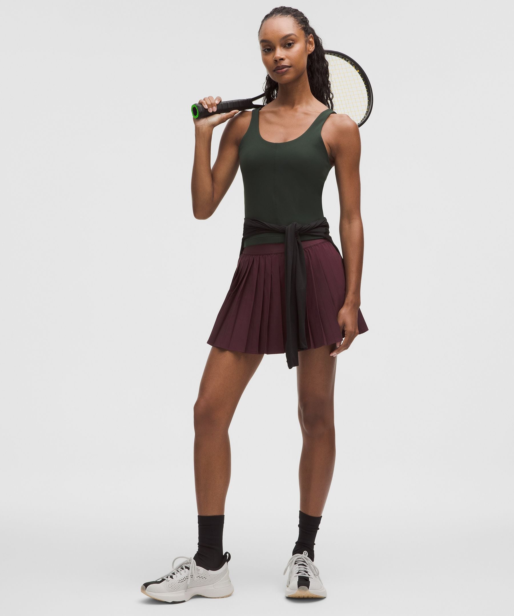 High-Rise Pleated Tennis Skirt