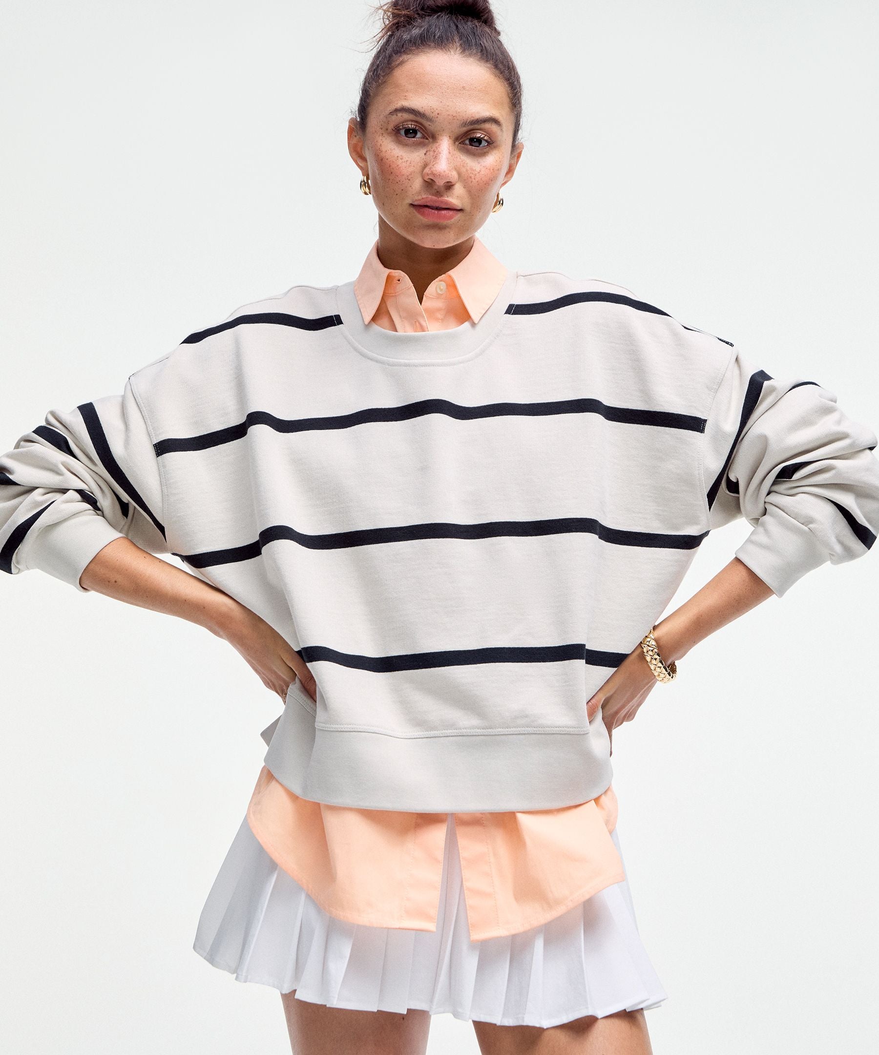 High-Rise Pleated Tennis Skirt