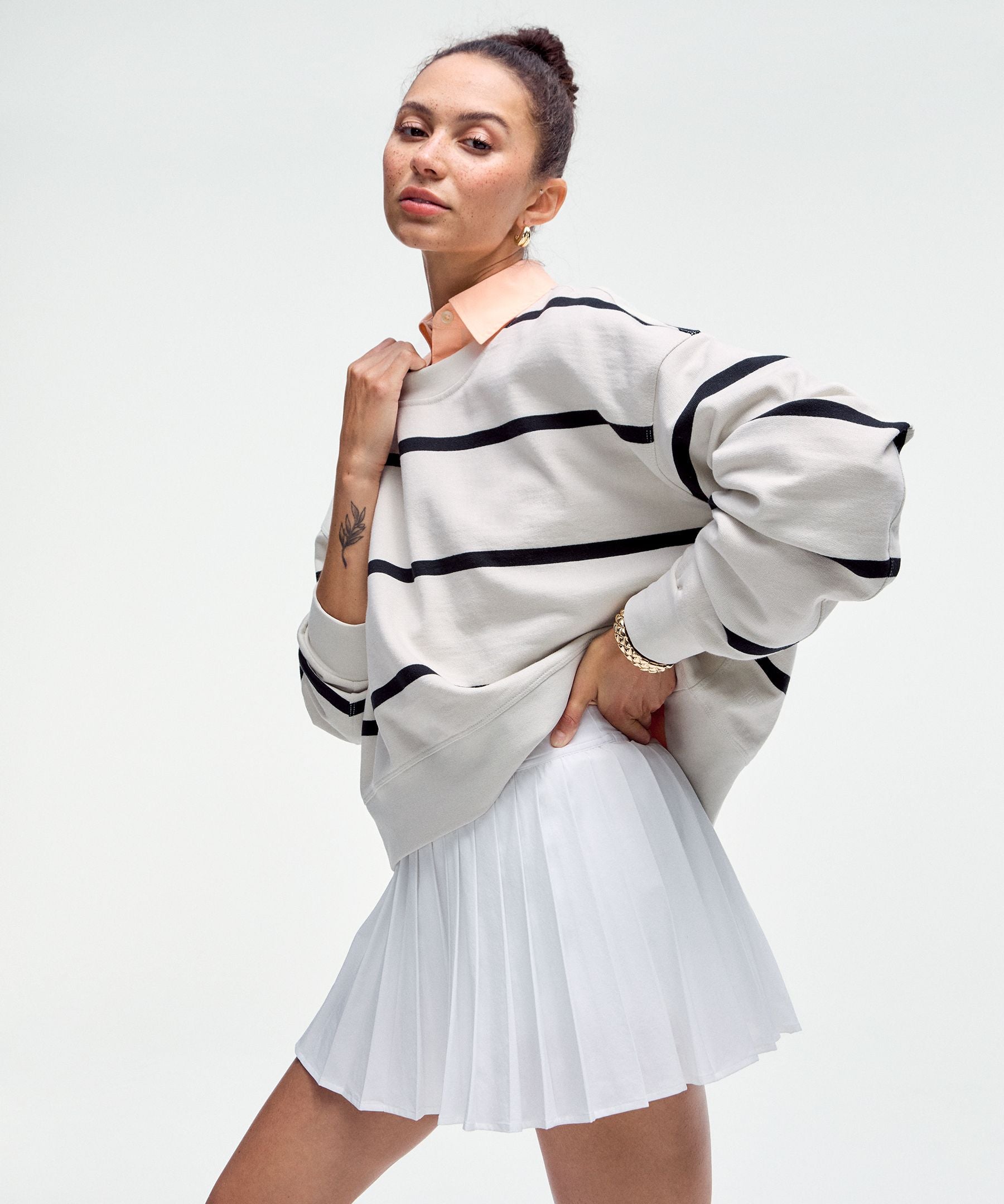 High-Rise Pleated Tennis Skirt