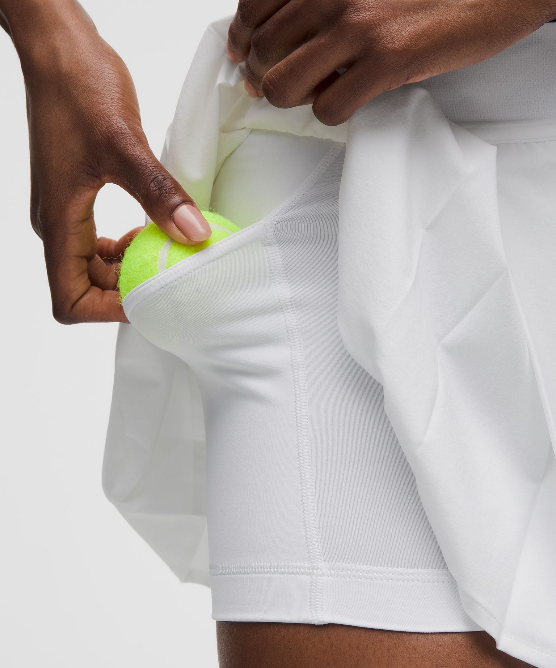 Box-Pleat High-Rise Tennis Skirt