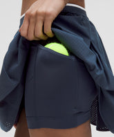 Perforated Narrow Waistband Tennis Skirt