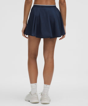 Perforated Narrow Waistband Tennis Skirt