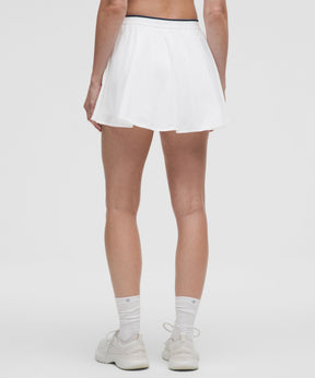 Perforated Narrow Waistband Tennis Skirt