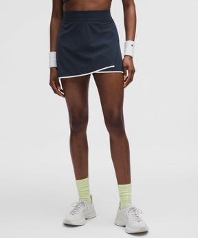 Lightweight Wrap-Front Tennis Skirt