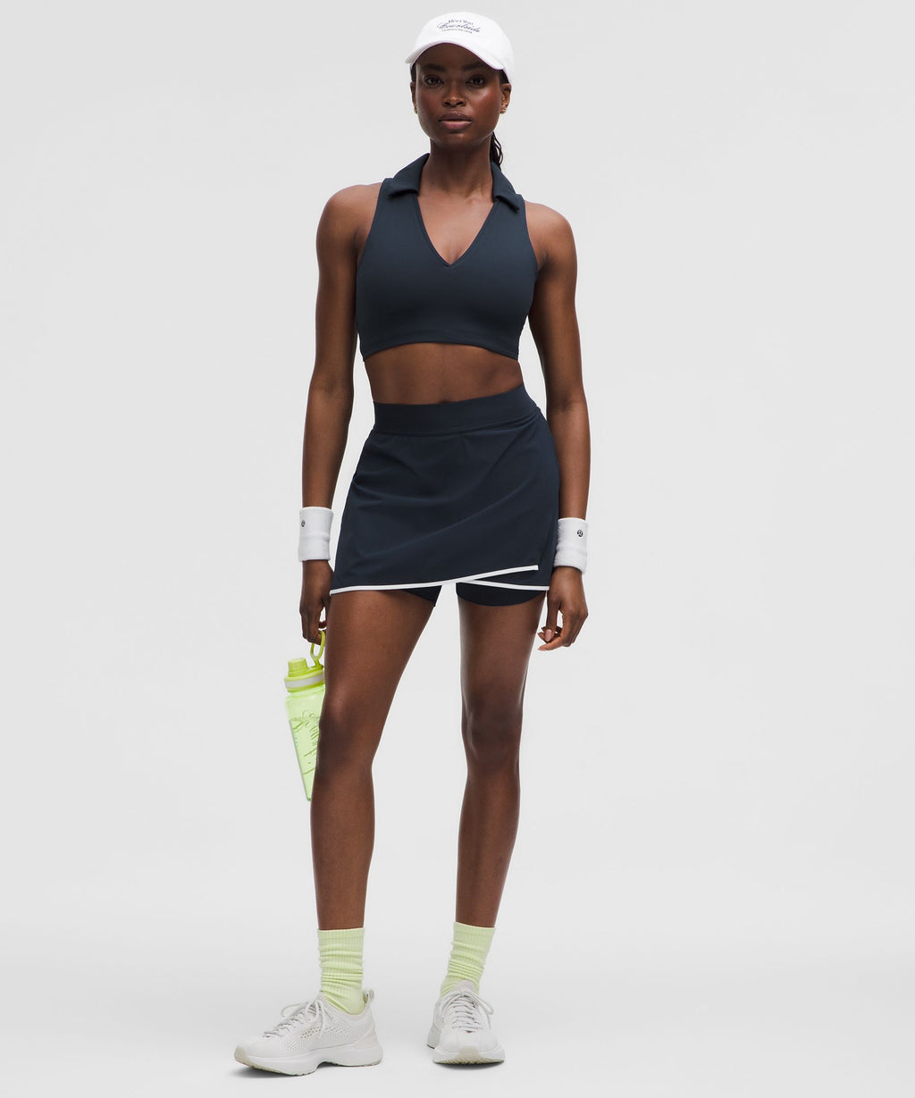 Lightweight Wrap-Front Tennis Skirt
