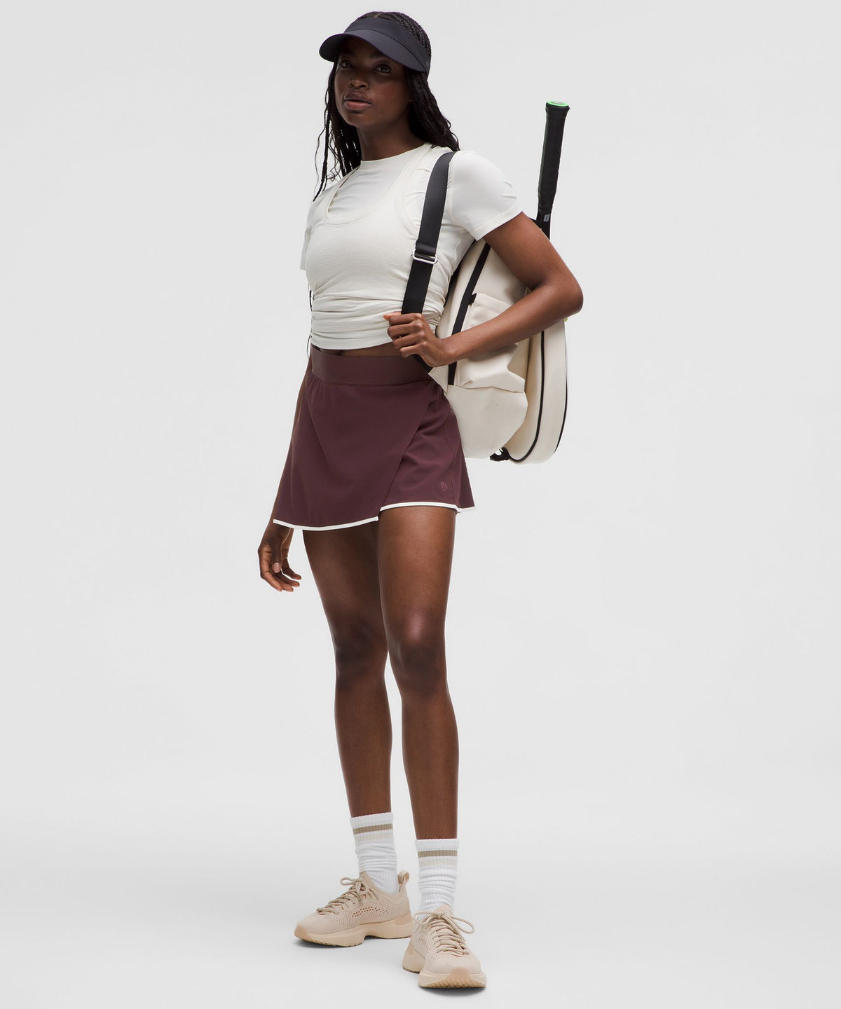 Lightweight Wrap-Front Tennis Skirt