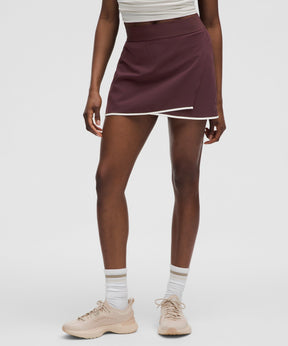 Lightweight Wrap-Front Tennis Skirt