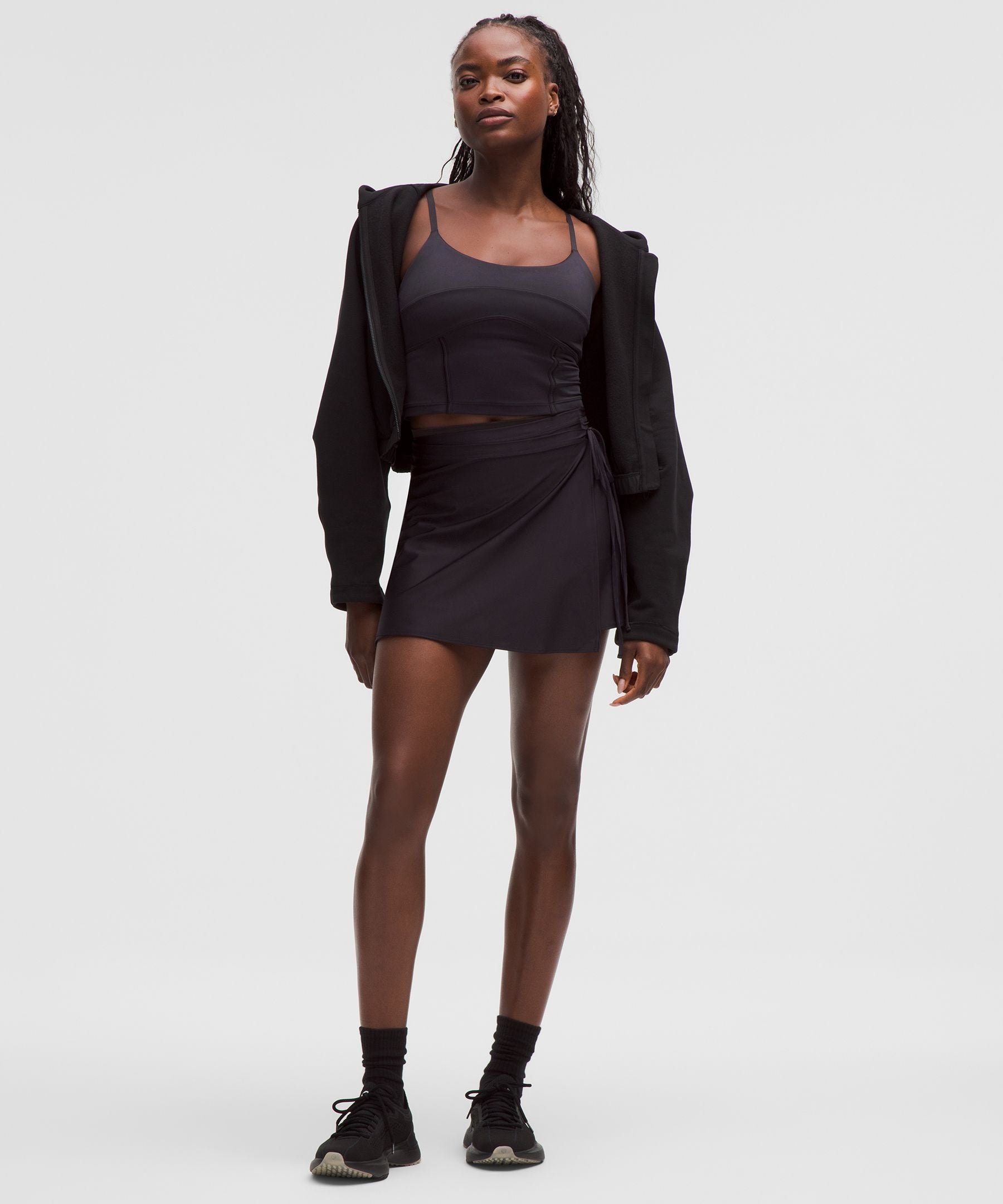 Satin Ballet High-Rise Wrap Skirt