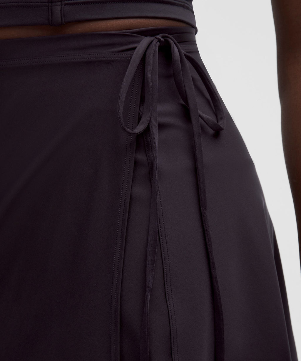 Satin Ballet High-Rise Wrap Skirt