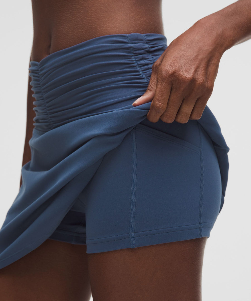 All It Takes Mid-Rise Ruched Mini Skirt