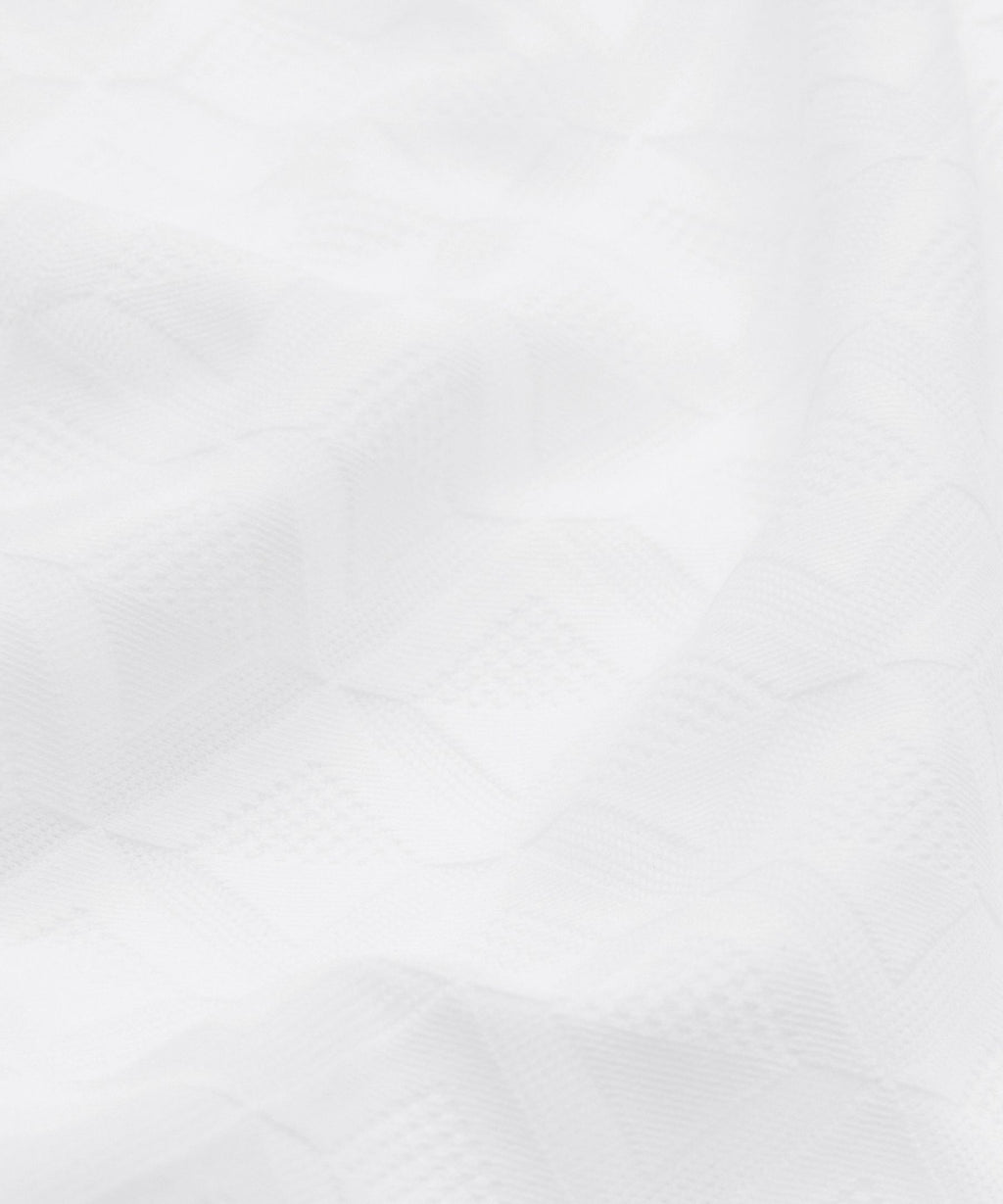 Textured Mesh High-Rise Tennis Skirt